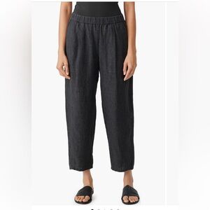 Eileen Fisher Charcoal Gray Crop Lantern Pants. Used.